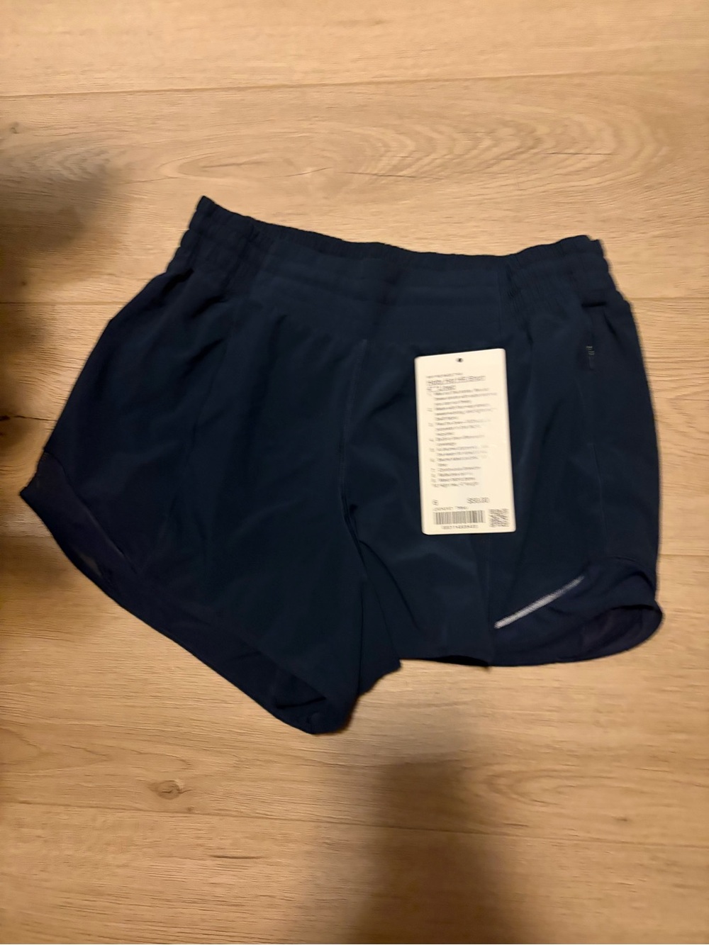 lululemon athletica Navy Blue Women's Hotty Hot lined Athletic Shorts - Picture 3 of 5